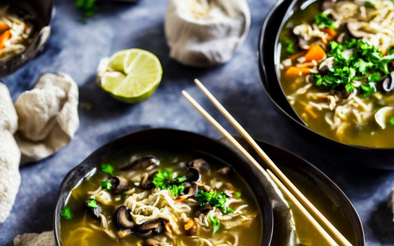 Фьюжн азиатских супов: как объединить рамен и грибной суп в одном рецепте