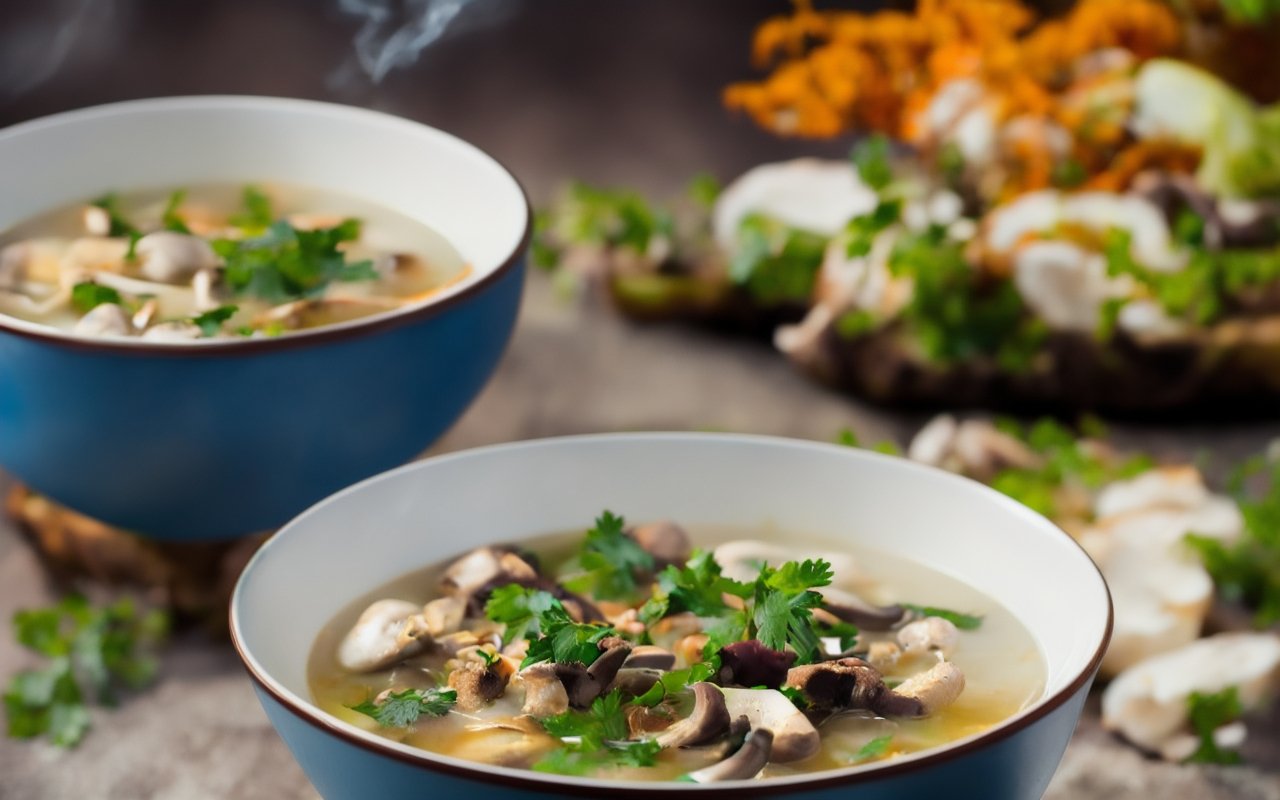 Том ям с лесными азиатскими грибами: как усилить умами без рыбы и морепродуктов