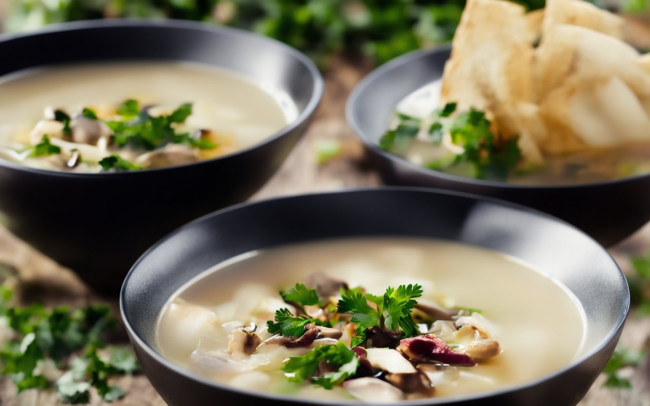 Азиатский грибной суп с экзотическими травами: секреты баланса умами и пряных нот