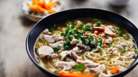 Азиатский куриный суп с раменом: секретный ингредиент из уличных лавок Бангкока