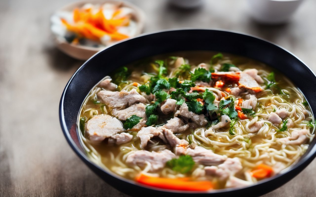 Азиатский куриный суп с раменом: секретный ингредиент из уличных лавок Бангкока
