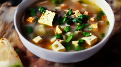 Фьюжн паназиатских супов: сырный том-ям с тофу и кимчи