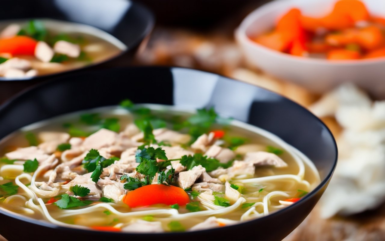 Секреты азиатского супа с курицей и лапшой: как усилить умами без глутамата