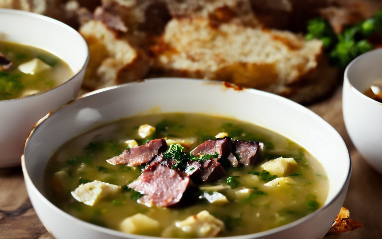 Гороховый суп с копченостями