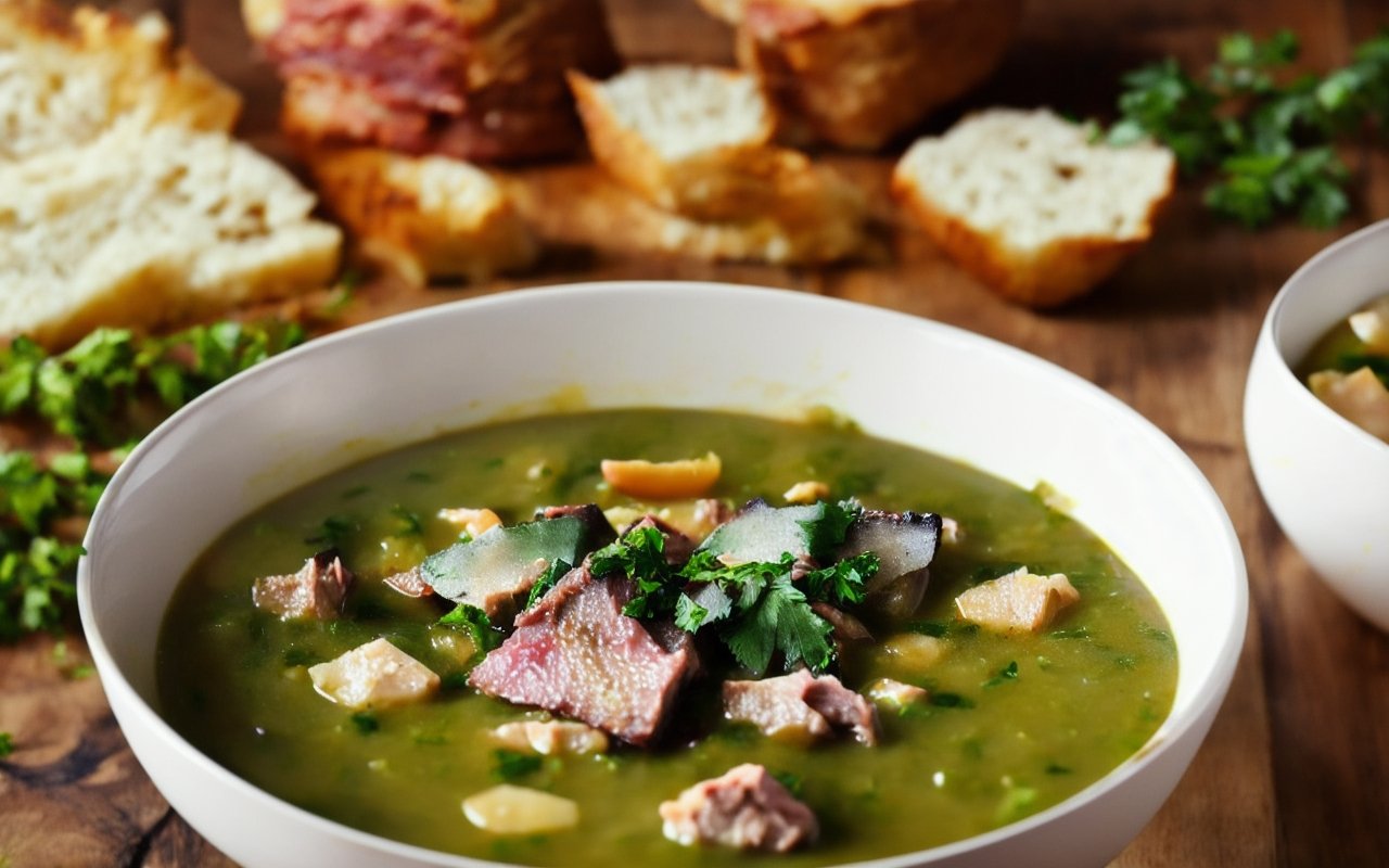 Гороховый суп с копченостями рецепт