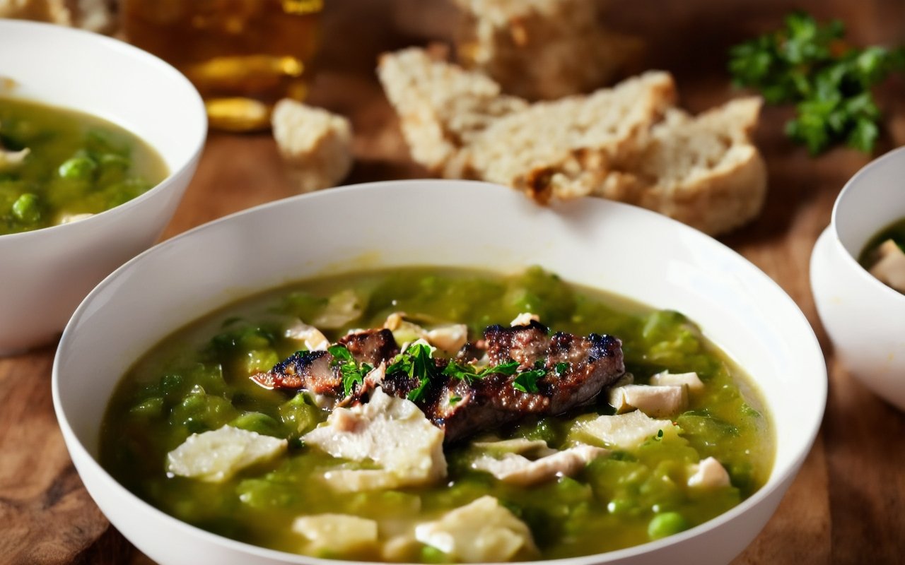 Гороховый суп с ребрышками пошаговый рецепт