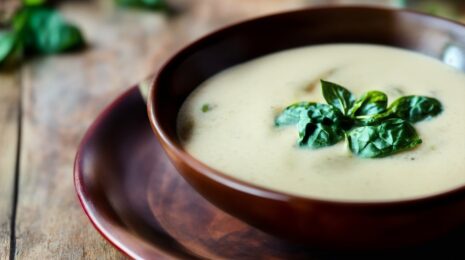 Крем-суп из шпината и сливок