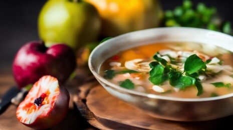 Окрошка на фруктовом настое