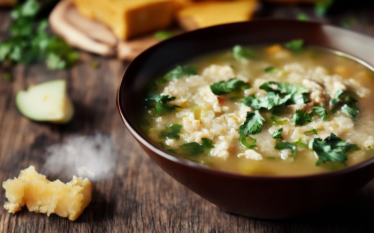 Рецепт супа из киноа с овощами и сыром