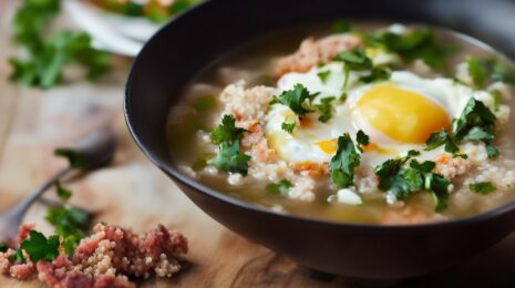 Рецепт супа из киноа с овощами и яйцом