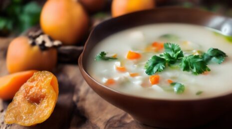 Рисовый суп для детей, с курагой