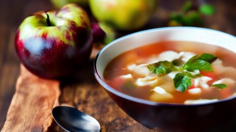 Сливовый суп с яблоками