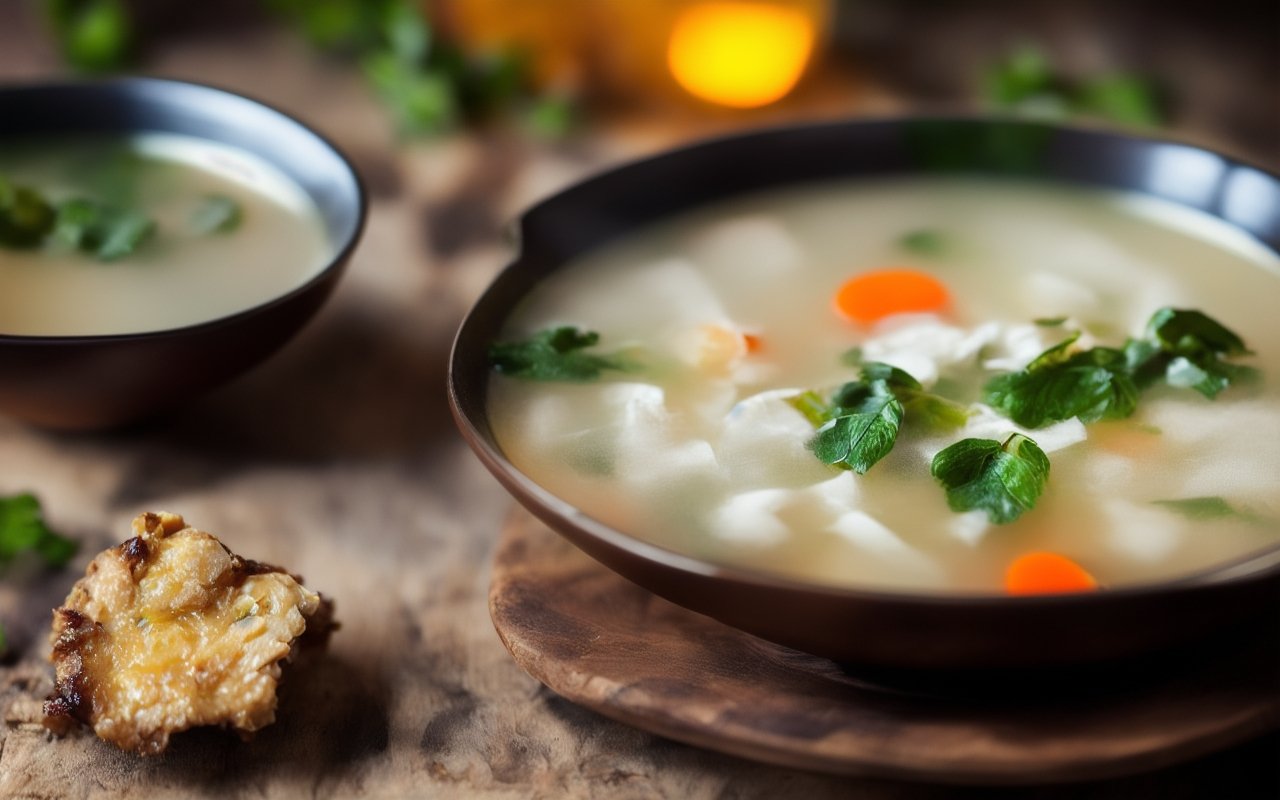 Солянка на курином бульоне