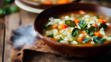 Суп с киноа и овощами