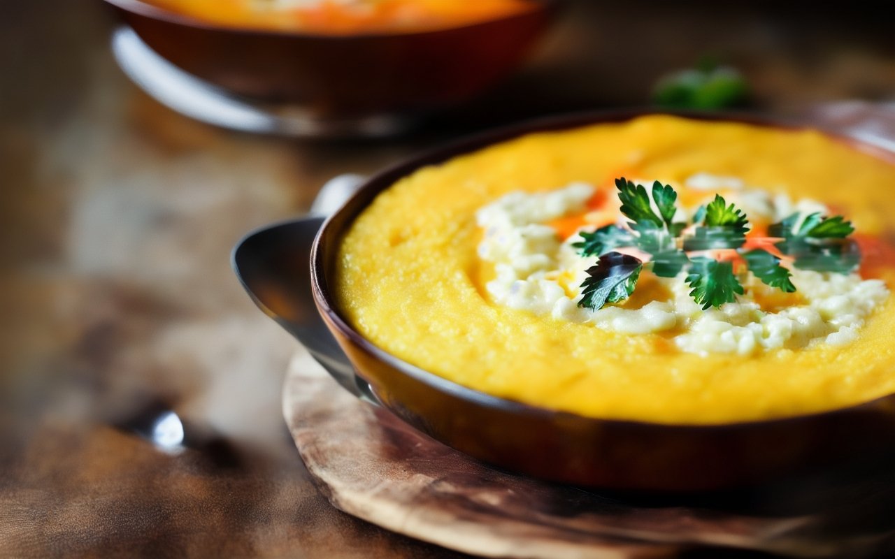 Суп с кукурузной крупой (Полента)