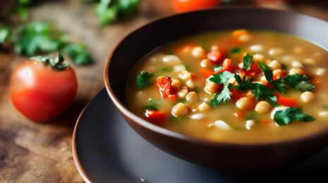 Суп с нутом и томатами