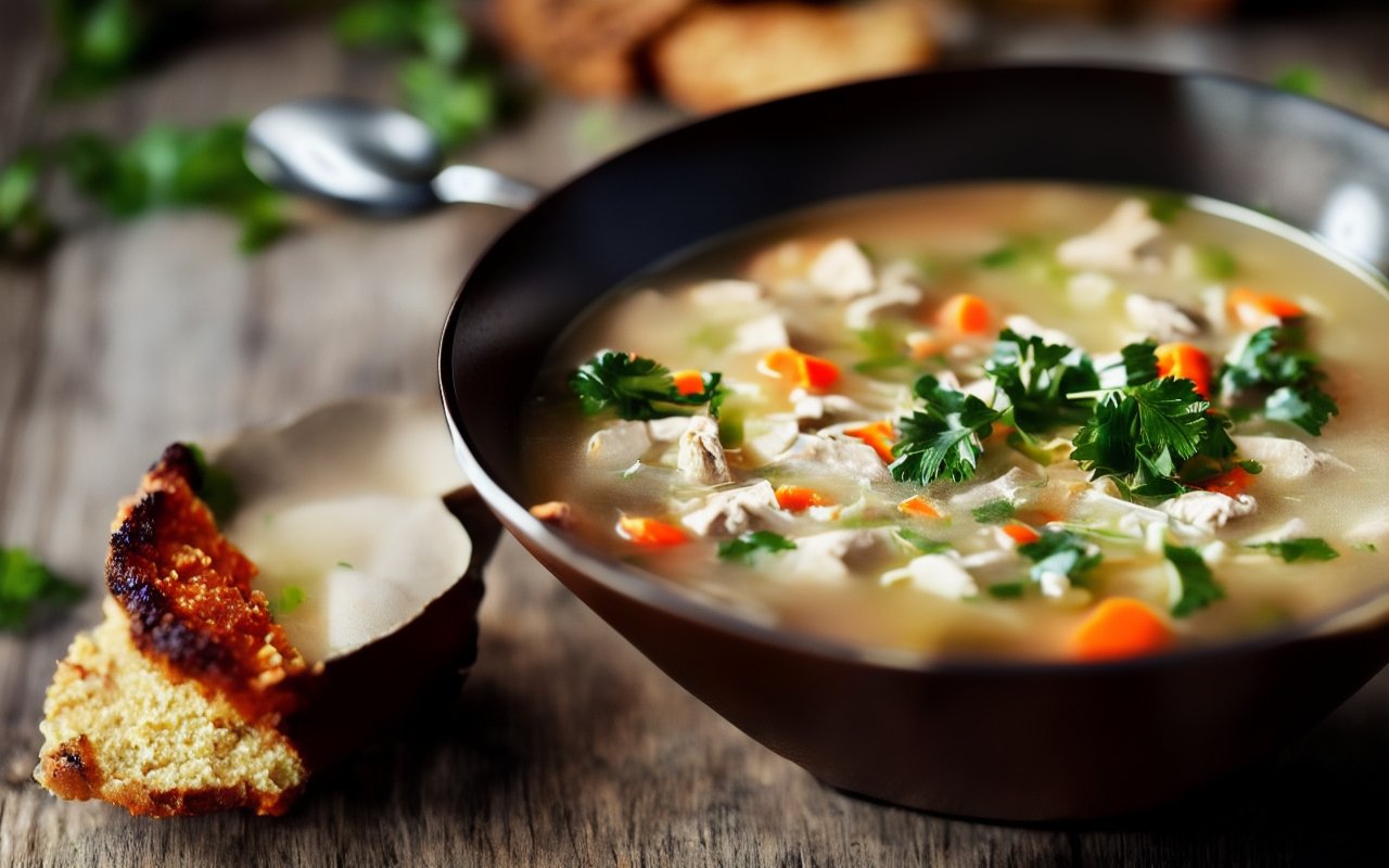 Суп с пшеном и рыбой