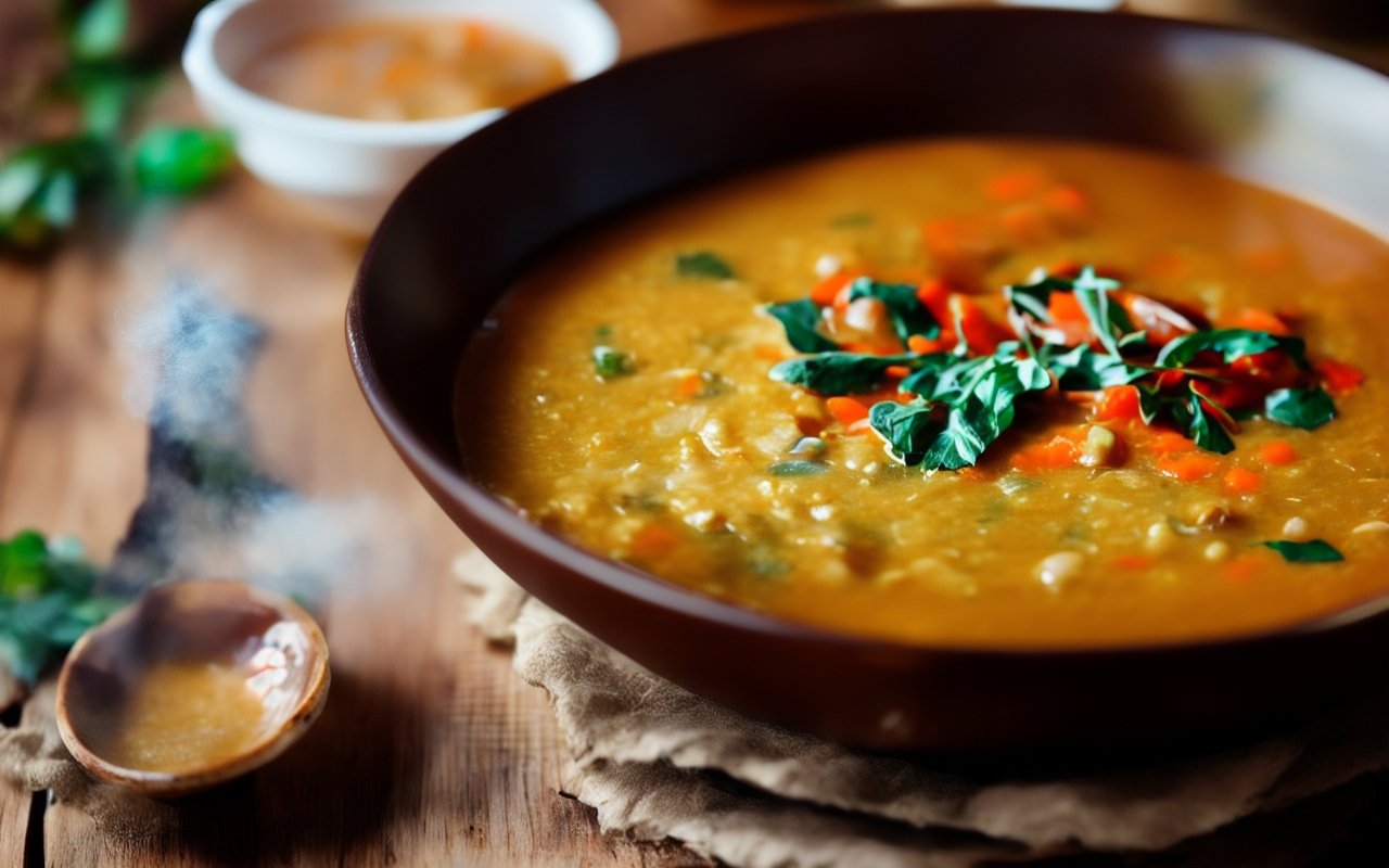 Суп с чечевицей и морковью