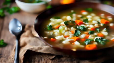 Суп с ячменем и овощами