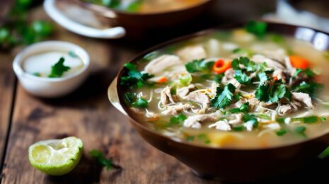 Суп Сайгон (вьетнамский куриный с вермишелью)