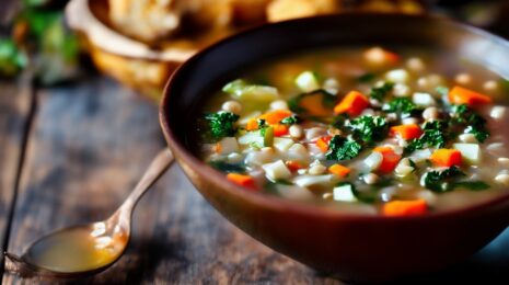 Сытный и полезный веганский суп с чечевицей и овощами
