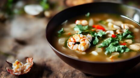 Том-ям с креветками и кокосом