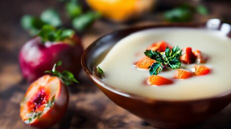 Холодный десертный фруктовый супчик.