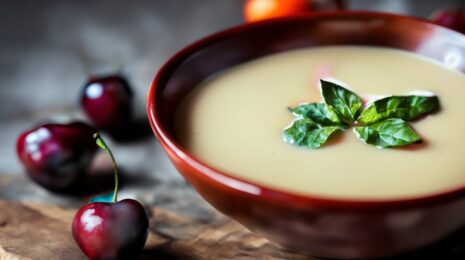 Холодный черешневый суп