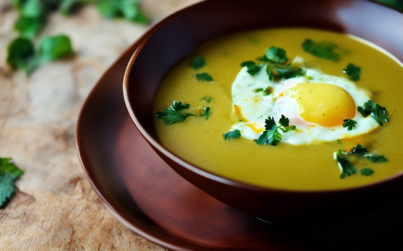 Щавелевый суп с курицей и яйцом