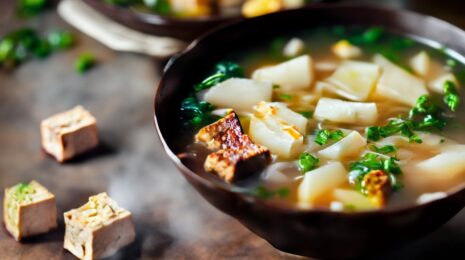 Японский суп Одэн (с тофу и дайконом)