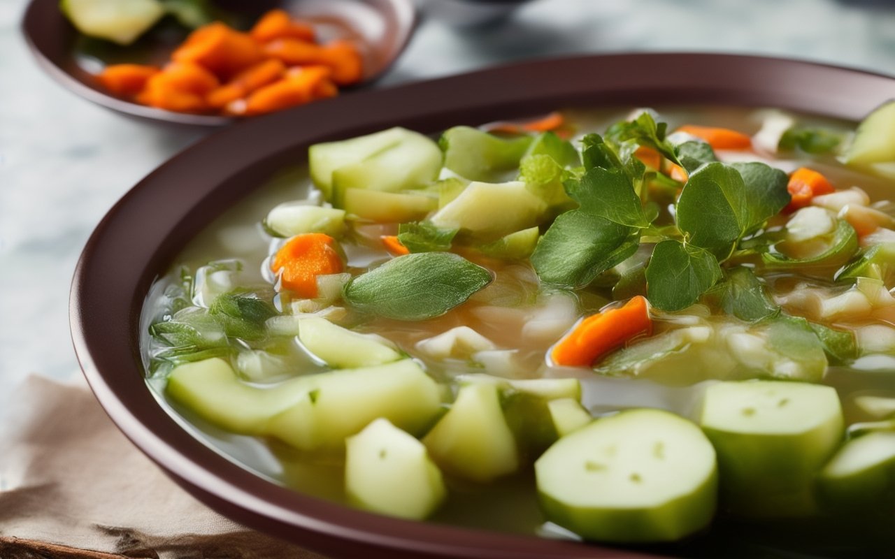 Рассольник с солеными огурцами