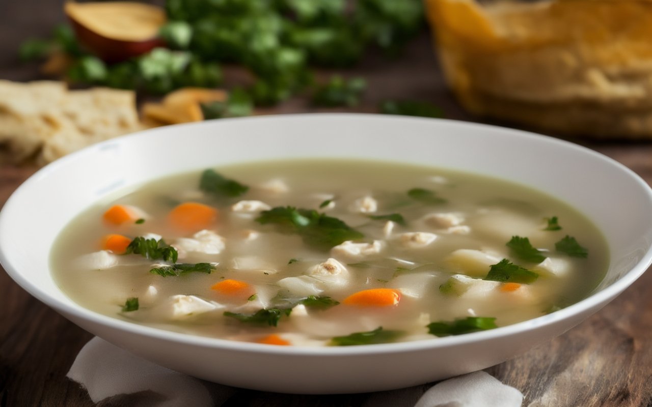 Рассольник с ячневой крупой