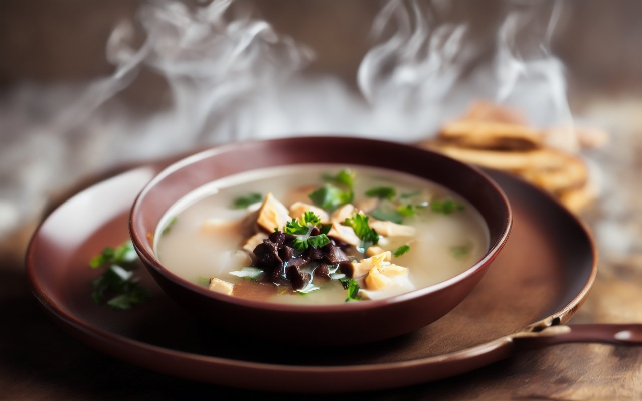 Рассольник на говяжьем бульоне