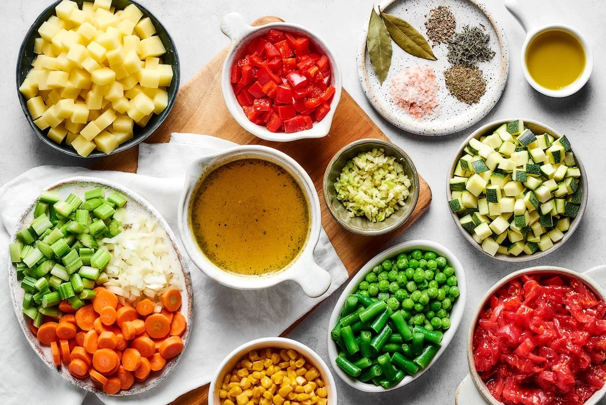 Суп из замороженных овощей